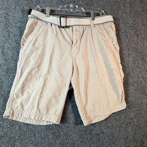 Calvin Klein Jeans‎ Khaki Shorts Size 32 Belted Casual Menswear